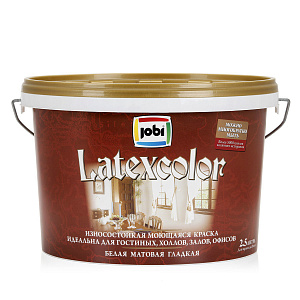 Фото Моющаяся интерьерная краска JOBI Latexcolor