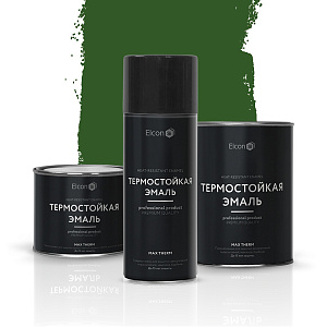Фото Термостойкая эмаль Elcon Max Therm (до 400°С) — Зеленая