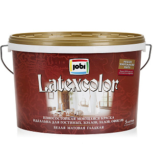 Фото Моющаяся интерьерная краска JOBI Latexcolor