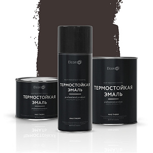 Фото Термостойкая эмаль Elcon Max Therm (до 700°С) — Темный шоколад