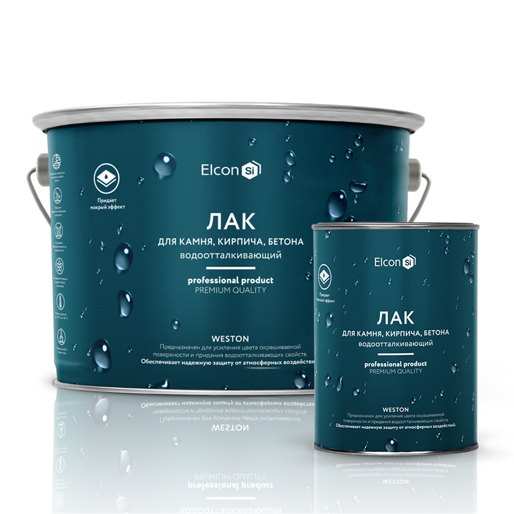 Лак по камню Elcon Weston с эффектом «мокрого камня» 