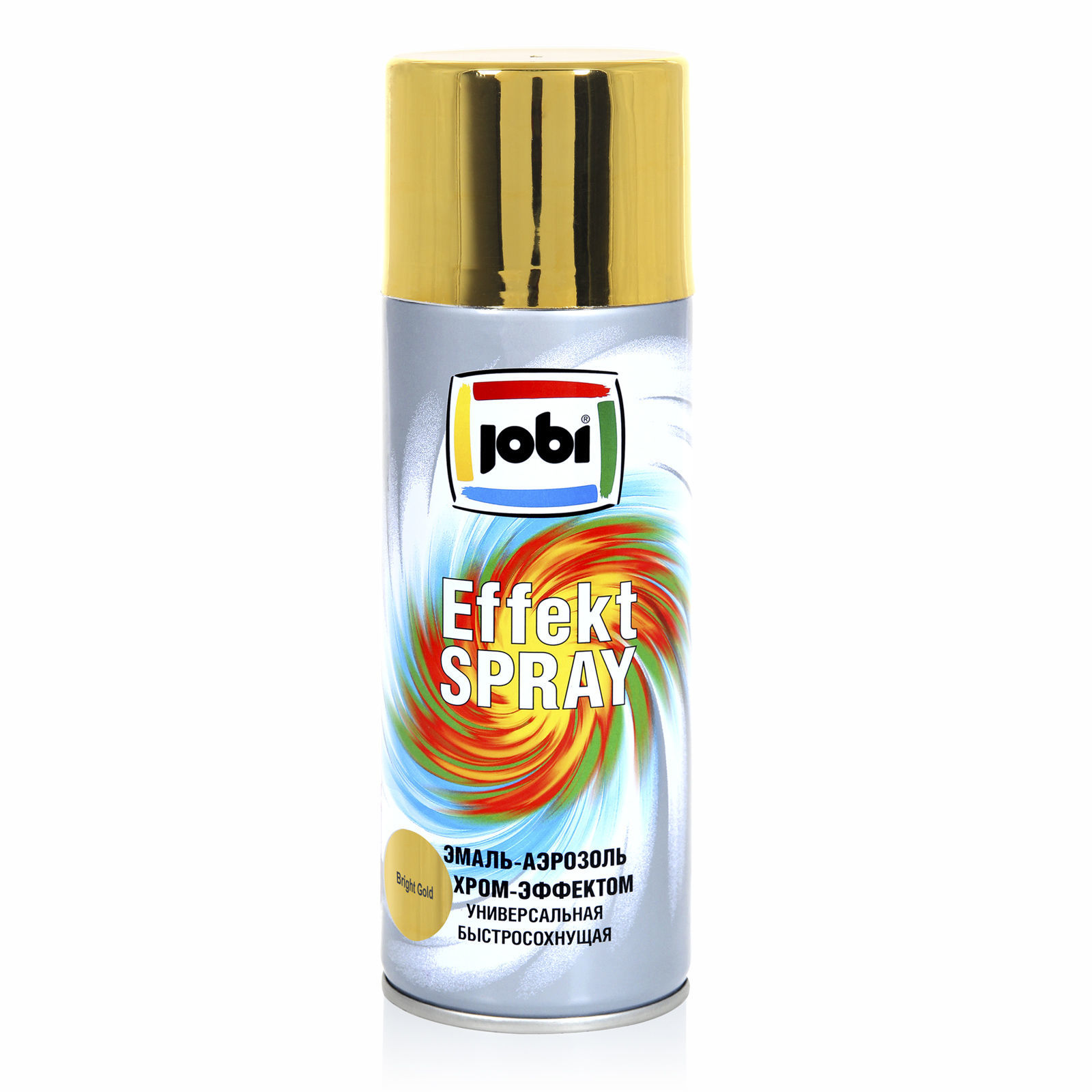 «Хром-эффект», Золото, алкидная эмаль-аэрозоль JOBI EffektSpray