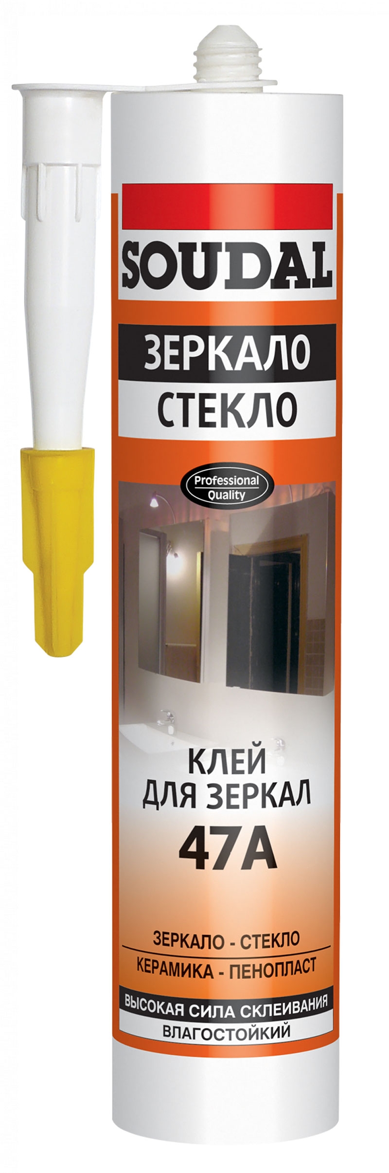 Клей для зеркал Soudal 47А Зеркало Стекло