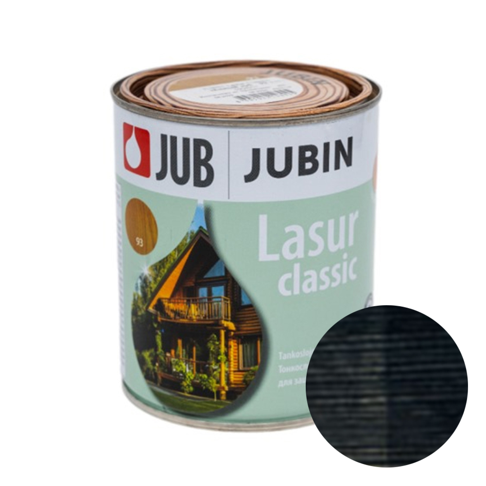 JUB LASUR CLASSIC (22 – Эбеновый) — Тонкослойная лазурная пропитка для древесины