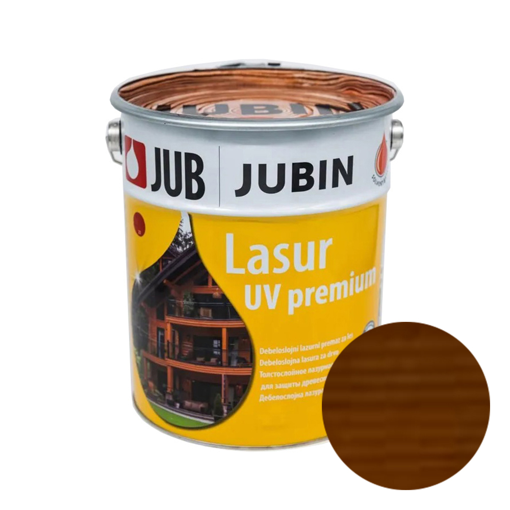 JUB LASUR UV PREMIUM (93 – Тёмный дуб) — Толстослойная лазурная пропитка для древесины
