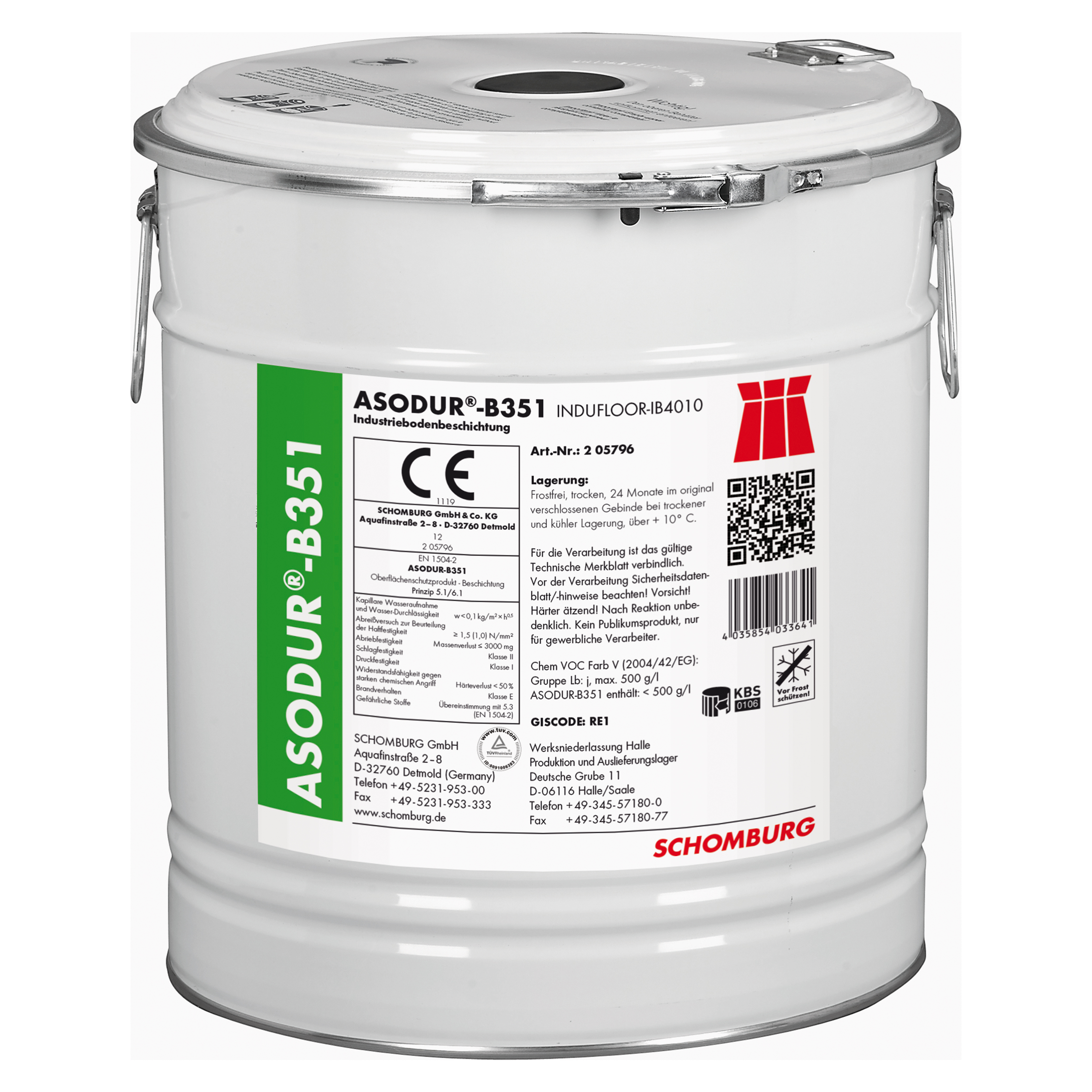 Универсальное покрытие для промышленных полов ASODUR-B351 (INDUFLOOR-IB3357)