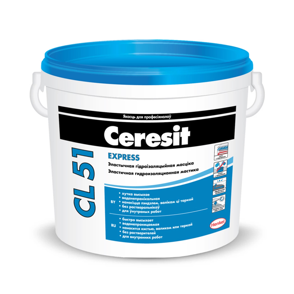 Ceresit CL 51 — Эластичная гидроизоляционная мастика