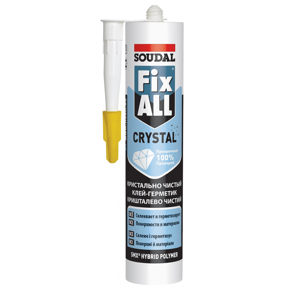 Клей-герметик Soudal Fix All Crystal
