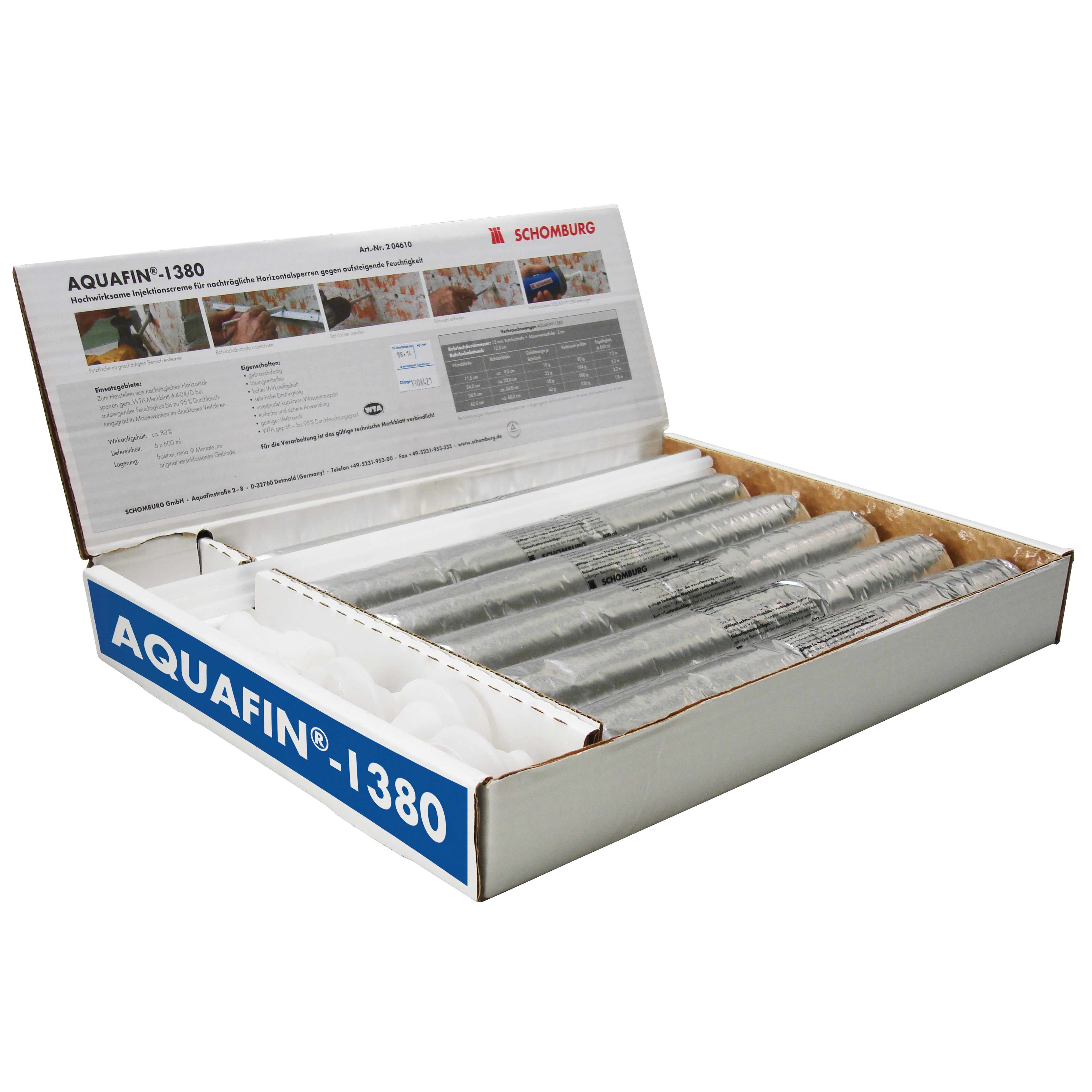 Инъекционный крем для устройства дополнительной отсечной гидроизоляции AQUAFIN-i380