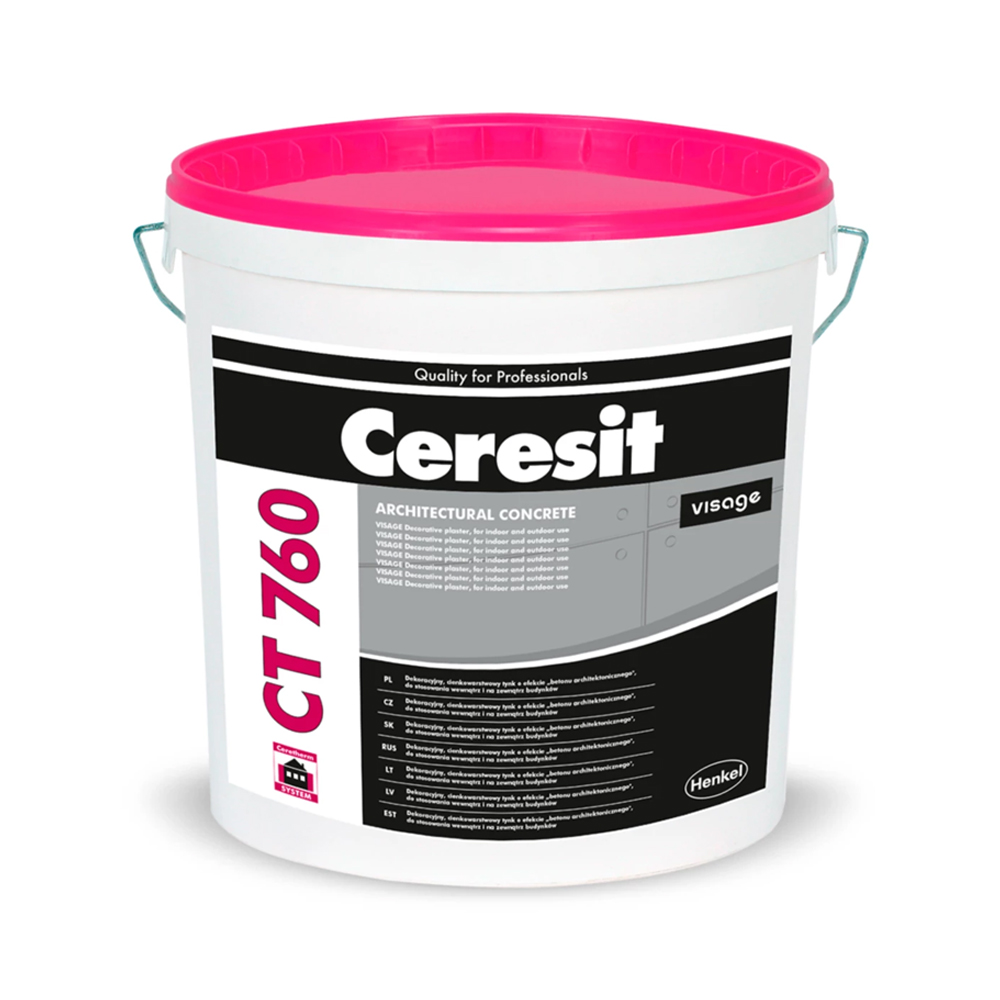 Ceresit CT 760 VISAGE — Декоративная штукатурка с фактурой «Архитектурный бетон»