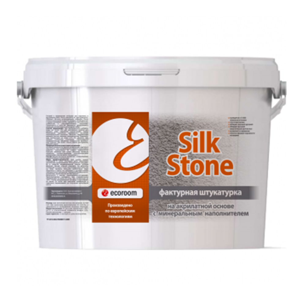 Штукатурка акриловая ecoroom silkstone S-1 фактурная декоративная
