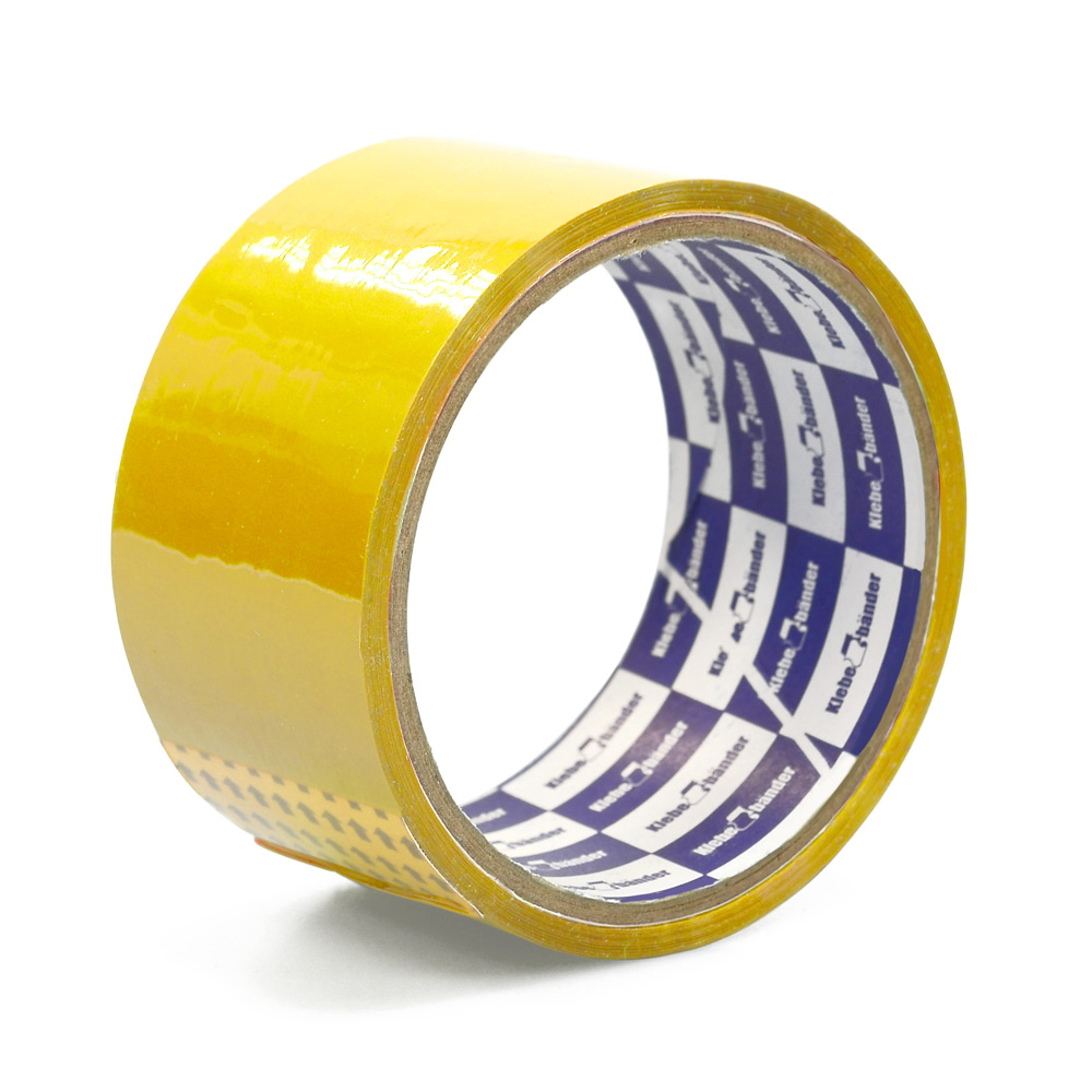 Упаковочная клейкая лента скотч, 40мкм, желтая, Klebebänder