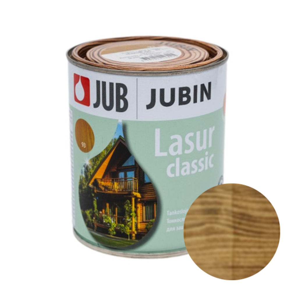 JUB LASUR CLASSIC (93 – Темный дуб) — Тонкослойная лазурная пропитка для древесины