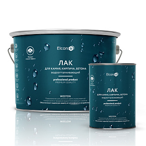 Фото Лак по камню Elcon Weston с эффектом «мокрого камня» 