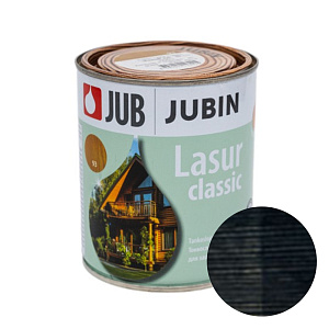 Фото JUB LASUR CLASSIC (22 – Эбеновый) — Тонкослойная лазурная пропитка для древесины