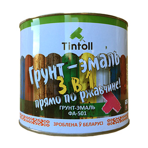 Фото Грунт-эмаль 3в1 по металлу Tintoll ФА–501, Шоколадная