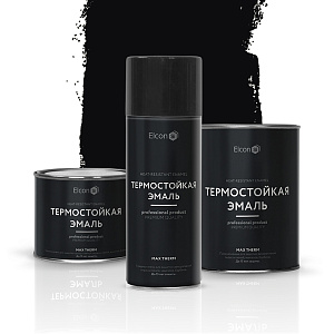 Фото Термостойкая эмаль Elcon Max Therm (до 1000 °С) — Черная