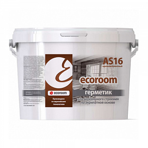 Фото Герметик акриловый ecoroom AS-16 PRO для деревянного строения