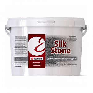 Фото Штукатурка декоративная силиконовая ecoroom SilkStone камешковая (шуба) 1,5/2,0/2,5 мм