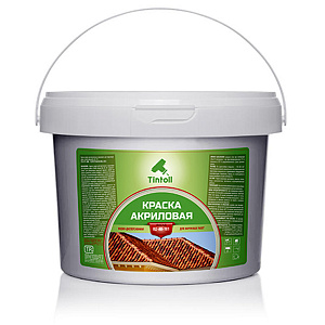 Фото Краска Tintoll фасад ВД-АК–101 для крыш и цоколей, Зеленая