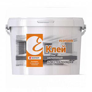 Фото Клей акриловый ecoroom для стеклообоев