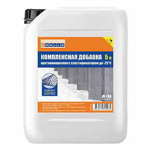 Фото Комплексная противоморозная добавка с пластификатором до -25°С, 5 л, 4Walls