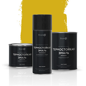 Фото Термостойкая эмаль Elcon Max Therm (до 700°С) — Золото
