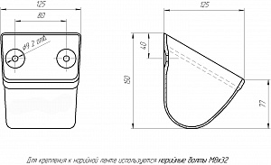 Фото Ковш норийный полимерный 010У усиленный